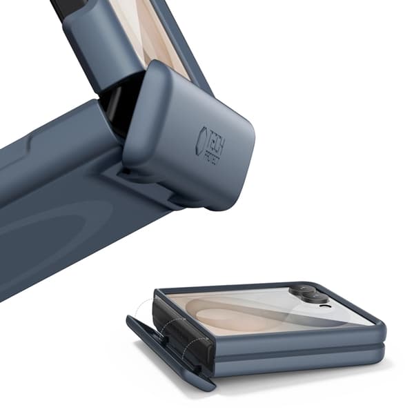 Tech-Protect Mobilskal För Galaxy Z Flip 8 Magsafe Kevlar Aura - Marinblå