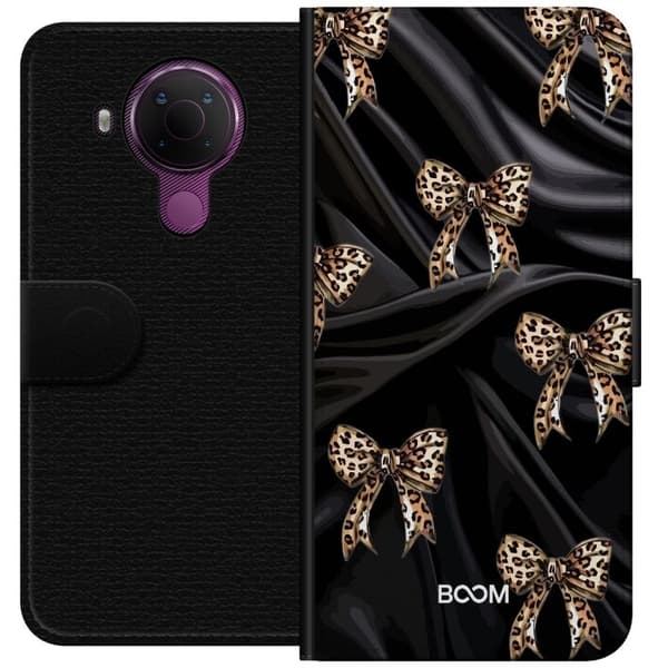 Plånboksfodral till Nokia 5.4 med Leopard Bow