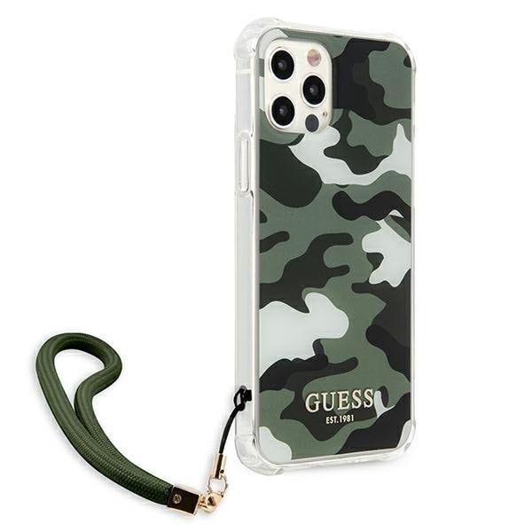 Guess Skal iPhone 12 & 12 Pro Camo Collection - Grön Grön