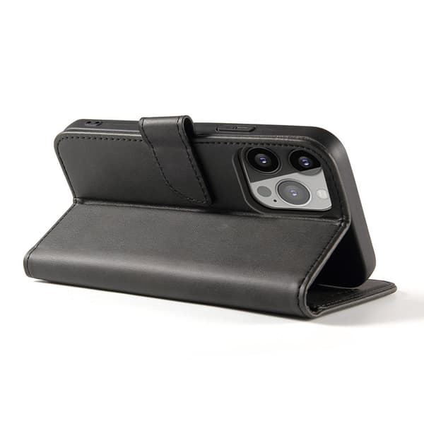 Google Pixel 7 Pro Lompakkokotelo Magnet Kickstand Flip - Musta Black