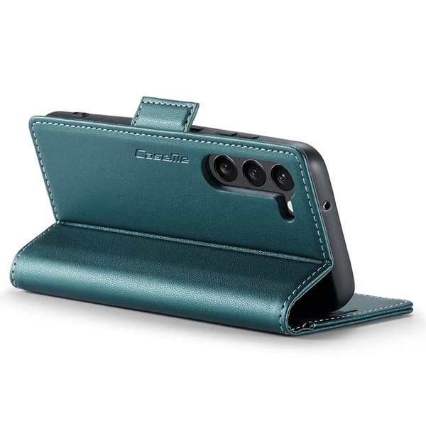 CASEME Plånboksfodral Konstläder för Samsung Galaxy S24 - Grön