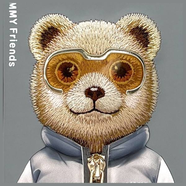 Nimmy Mobilskal till iPhone 16 Pro Cool & Cute 2.0 Bear - Grå