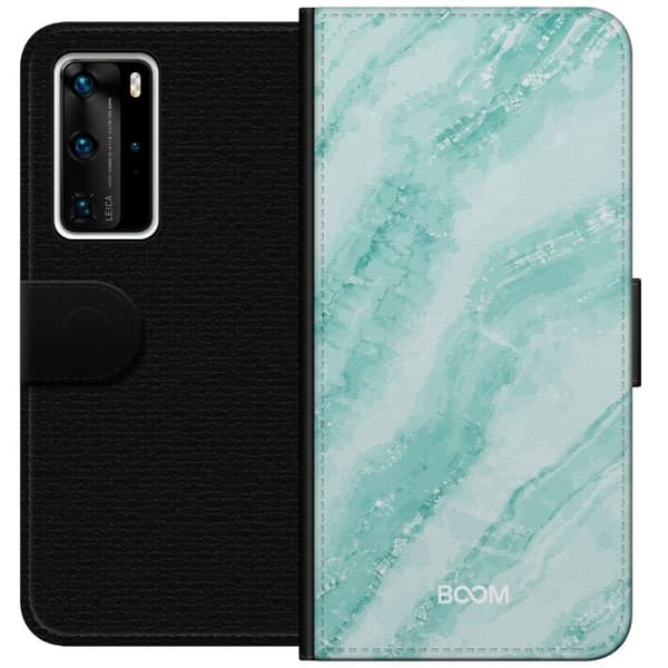 Plånboksfodral till Huawei P40 Pro med Mint Marble