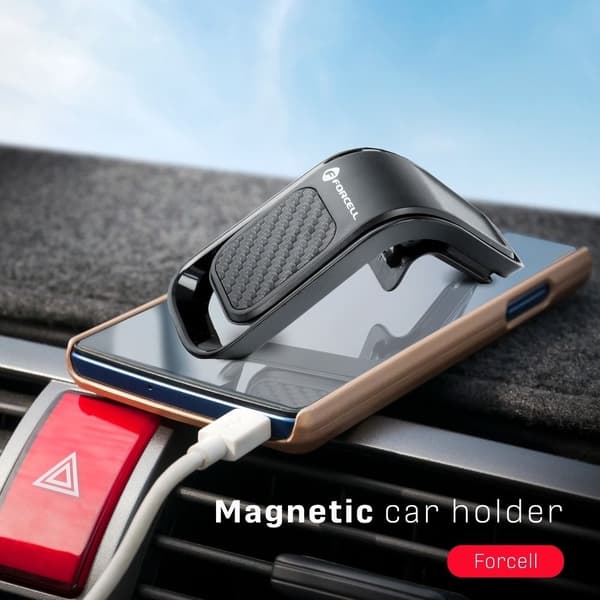 Magneettinen puhelinteline tuuletusritilään (B060) Black