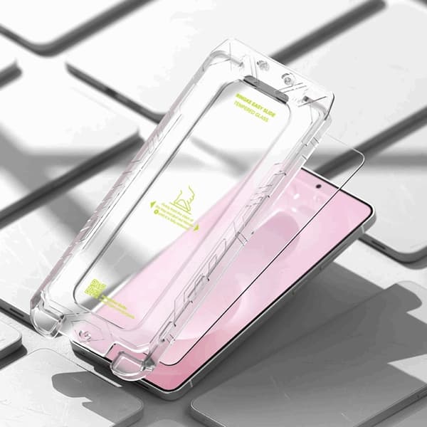 Ringke [2-Pack] Galaxy S25 Edge Härdat Glas Skärmskydd Easy Slide Transparent