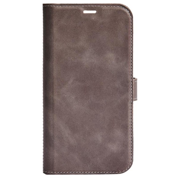 Essentials iPhone 13 Pro Plånboksfodral Äkta Läder Detachable