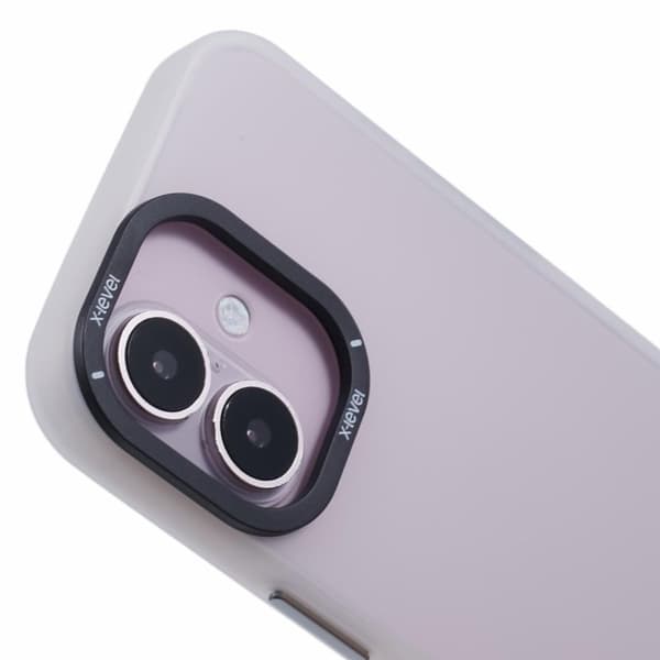 X-LEVEL Mobilskal till iPhone 16 Matt Finish PC + TPU - Vit