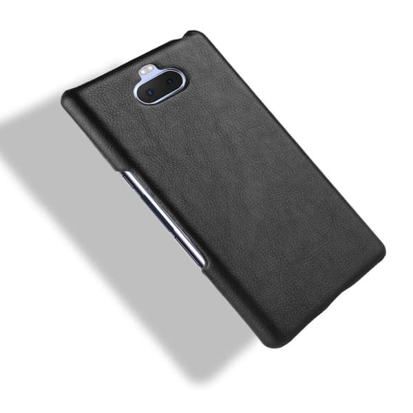 Litchi-puhelinkotelo Sony Xperia 10 - Musta Black