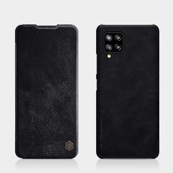 Nillkin Qin Läder Fodral Samsung Galaxy A42 5G - Svart Svart