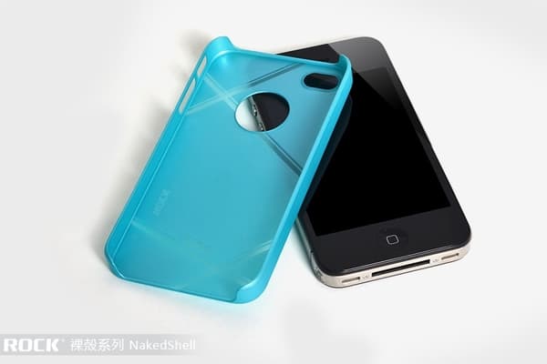 Rock NakedShell cover til iPhone 4 og 4S (vinrød) Red