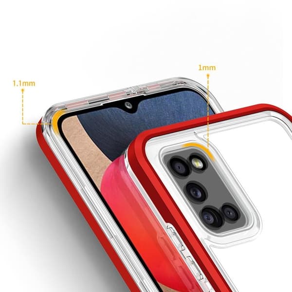 3in1 Galaxy A03s Skal Frame Gel - Röd Röd
