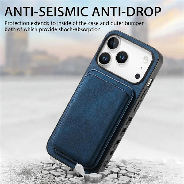 Mobilskal till iPhone 17 Pro Max Retro Detachable - Blå Blå