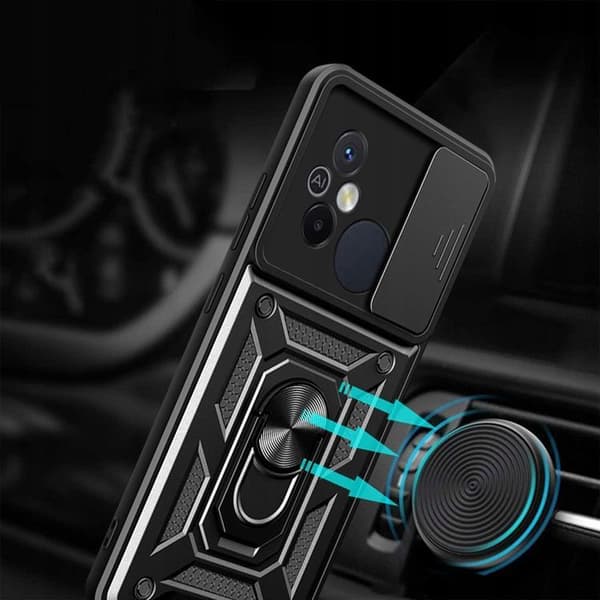 Tech-Protect Mobilskal till Xiaomi Redmi 12C Camshield Pro Svart