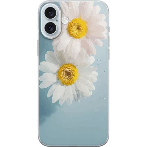 Taske til Apple iPhone 16 Plus med sommerblomster