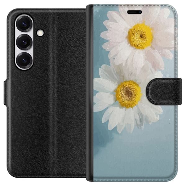 Plånboksfodral till Samsung Galaxy S25 med Sommarblommor