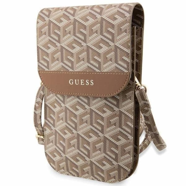 Guess Halskædeetui GCube Stripe - Brun Brun