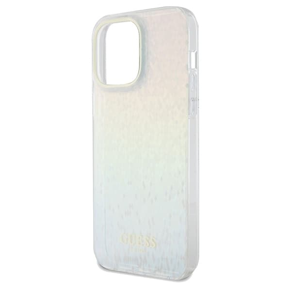 Guess telefontaske til iPhone 13 Pro/13 MagSafe facetteret spejl - sølv