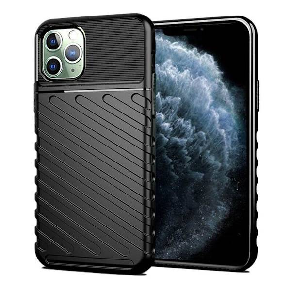 Forcell iPhone 14 Pro Skal Thunder Mjukplast Svart Svart