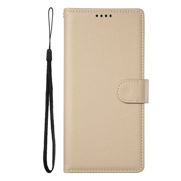 Plånboksfodral för Samsung Galaxy S26 Plus Magnetiskt Konstläder - Aprikos