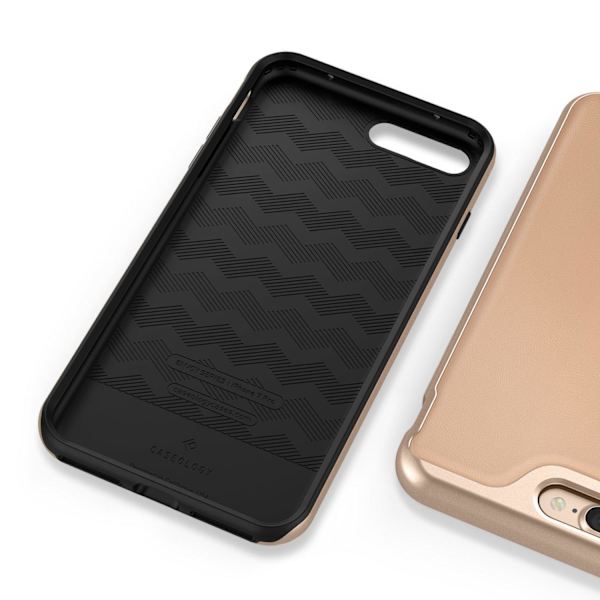 Caseology Envoy Äkta Läder Skal iPhone 7 Plus - Beige Beige