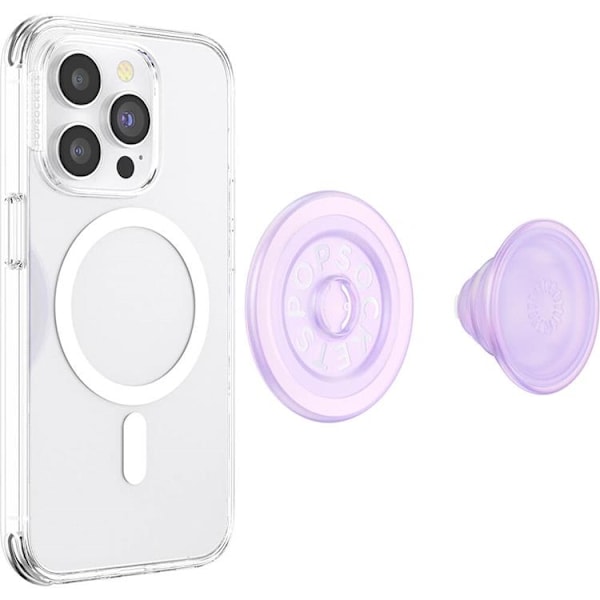 POPSOCKETS PopGrip för Magsafe - Opalescent Clear Svart
