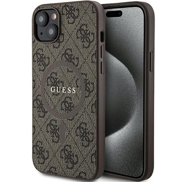 Guess Mobilskal till iPhone 14 Magsafe Classic Brun
