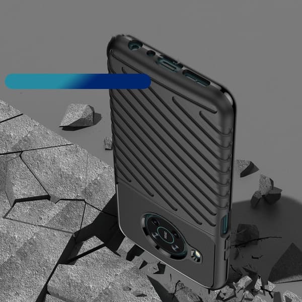 Nokia X100 Mobilskal Thunder Flexible Armored - Svart Black