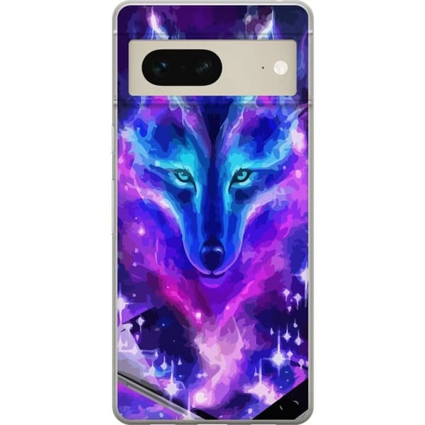 Telefontaske til Google Pixel 7 med Neon Wolf