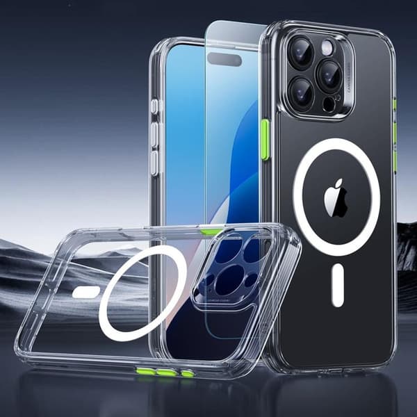 ESR Telefontaske til iPhone 16 Pro Max Magsafe Classic Pro Sæt Halolock - Klar Transparent