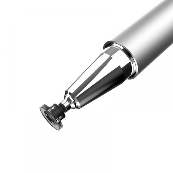 Tech-Protect Charm Stylus Pen - Sølv / Hvid Silver