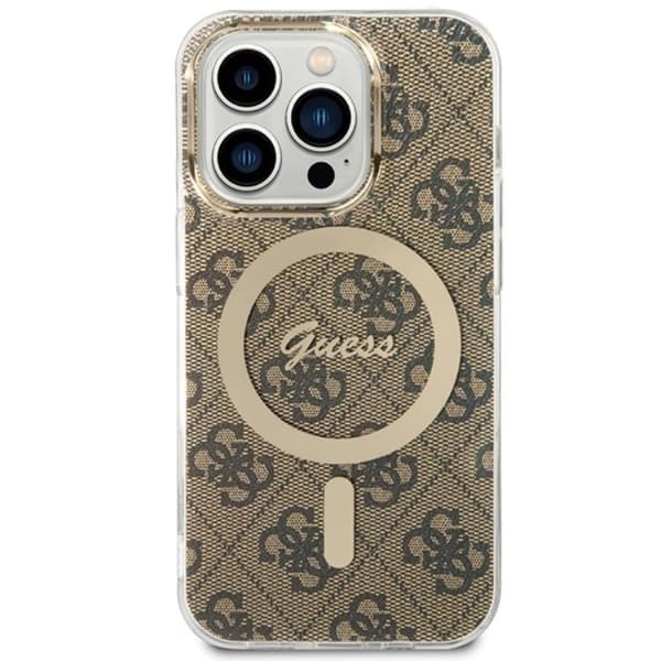 Guess Telefontaske til iPhone 15 Pro Max MagSafe IML 4G - Brun Brun