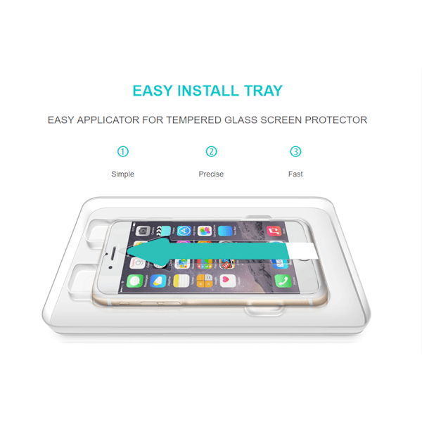 CoveredGear Easy App härdat glas skärmskydd till iPhone  8 Plus 