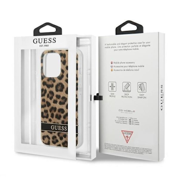 Guess iPhone 13 Pro Mobilskal Leopard - Brun