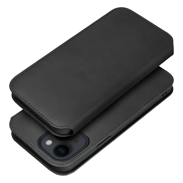 iPhone 15 Pro Max Plånboksfodral Dual Pocket - Svart Svart