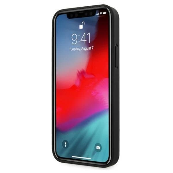 BMW Læder Deboss Skal iPhone 12 / 12 Pro - Sort Black