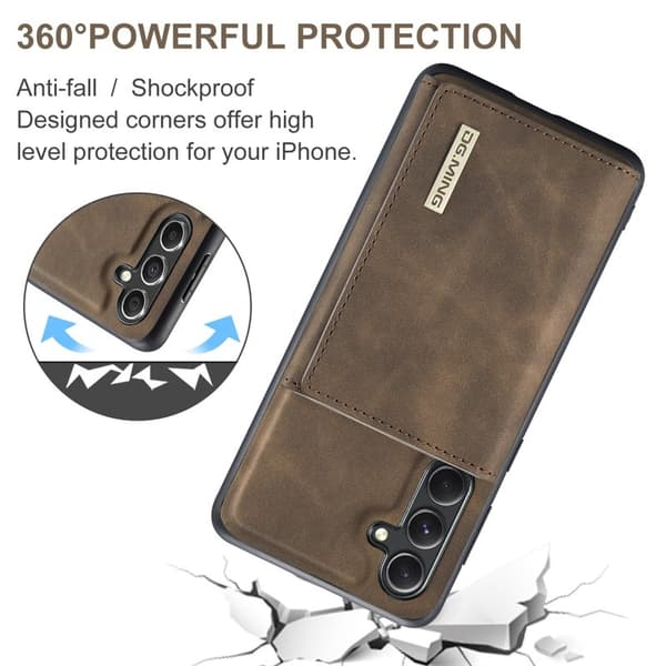 DG.MING M1 Series Mobilskal till Samsung Galaxy A35 5G Konstläder - Brun