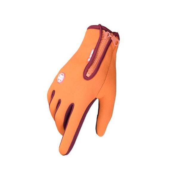 Vattenavvisande Touchvantar / Handskar - Small - Orange