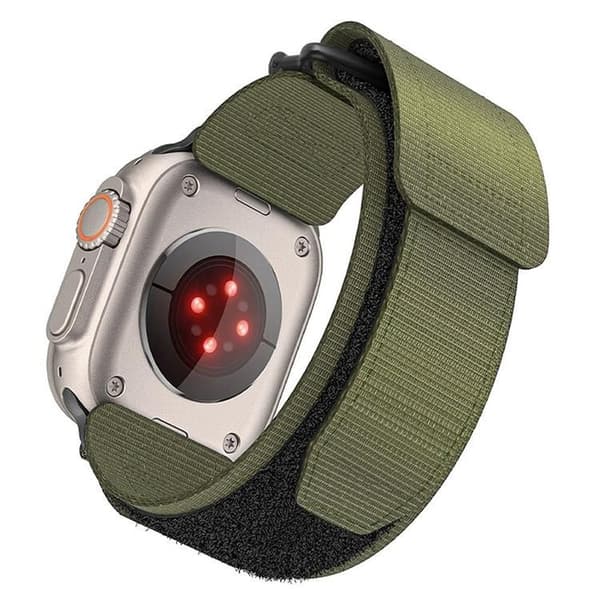 Forcell Apple Watch (42/44/45/49mm) Armband Nylon - Grön Grön