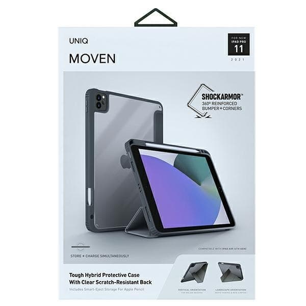 Uniq Moven Etui til iPad Pro 11 2021 / 2020 - Charcoal Grå Grey