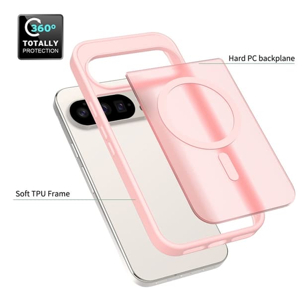 Mobilskal till Google Pixel 10/10 Pro MagSafe Skin Touch - Rosa Rosa