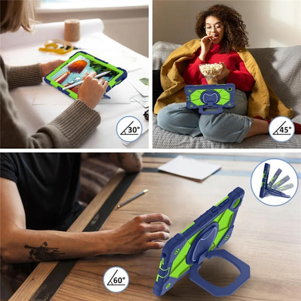 Lenovo Tab K9 Mobilskal Silikon Kickstand Grön