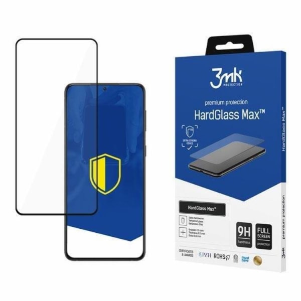 3MK HardGlass Max Härdat Glas Skärmskydd Galaxy S22 Plus