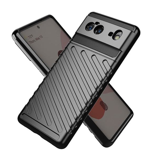 Thunder Twill Texture Cover Google Pixel 6 - Sort Black