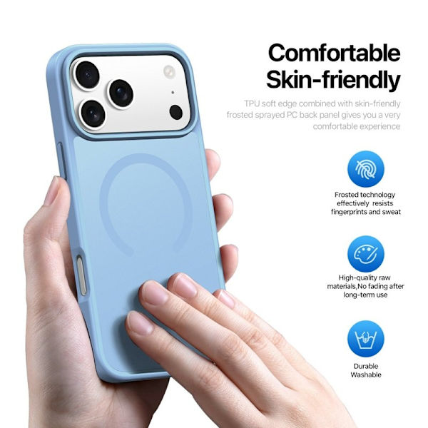 DUX DUCIS Yind Series Mobilskal till iPhone 17 Pro Max TPU + PC - Blå
