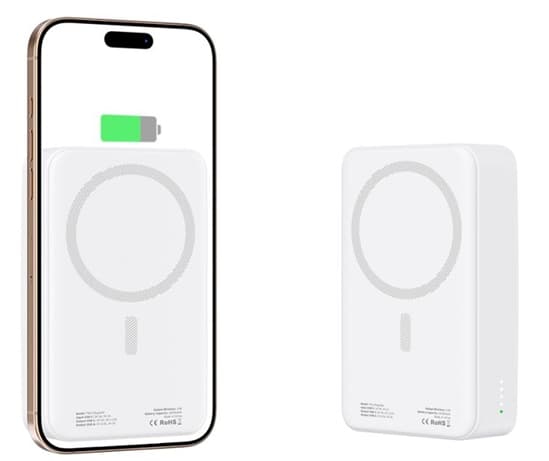 Tech-Protect Lifemag Magsafe Powerbank 20000 mAh - Vit Vit