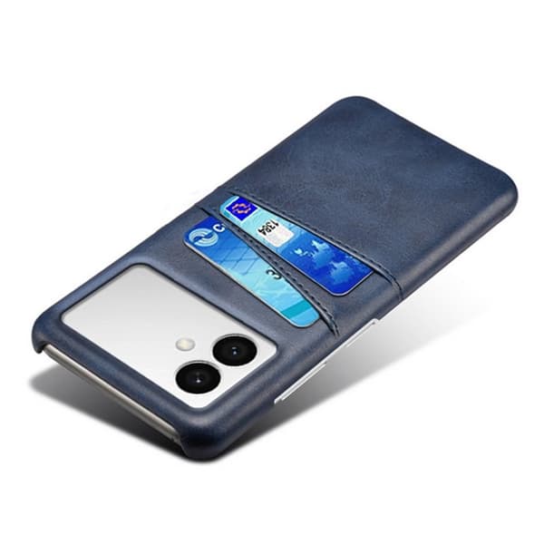 Mobilskal till Samsung Galaxy S26 Edge PU Läder + Hård PC - Blå