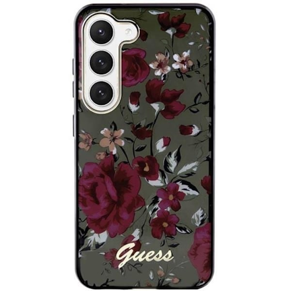 Guess Galaxy S23 Plus Mobilskal Flower Collection - Grön