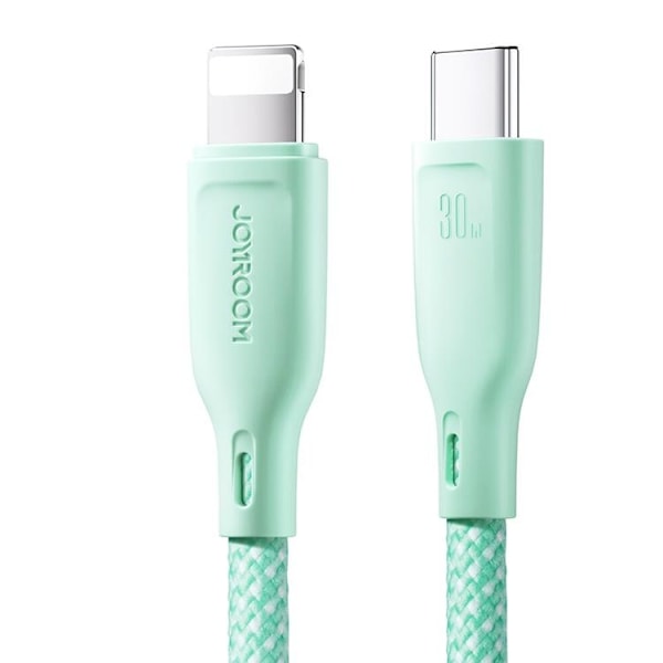 Joyroom USB-A till Lightning kabel Multi-Color 3A 1m - Vit