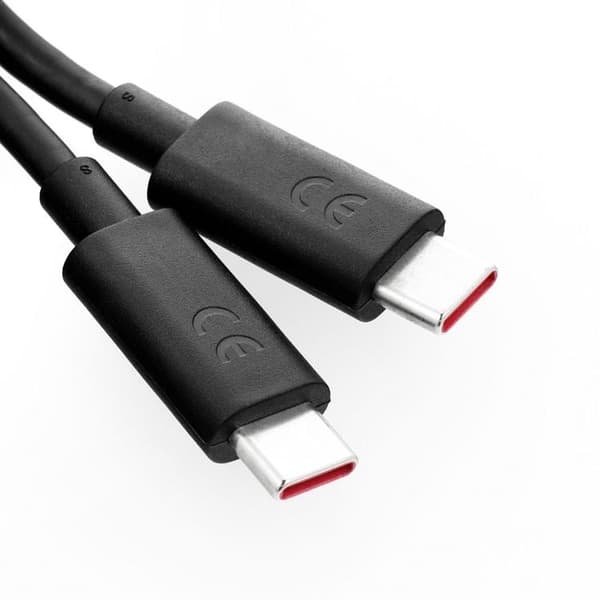 MOTOROLA USB-C Till USB-C 6.5A Kabel 1m Bulk - Svart Svart