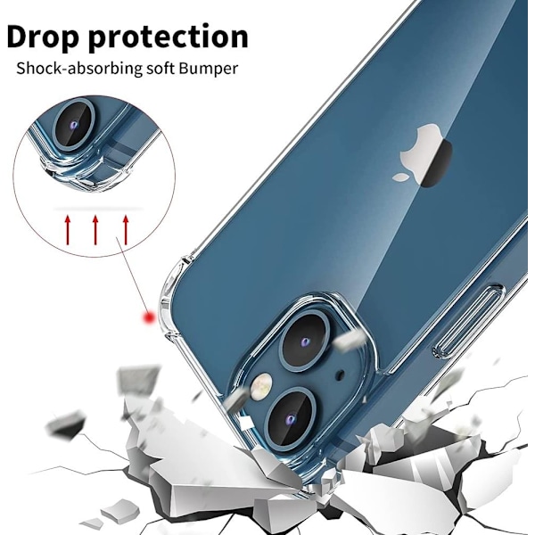 Boom Shockproof Skal till iPhone 14 Plus Transparent
